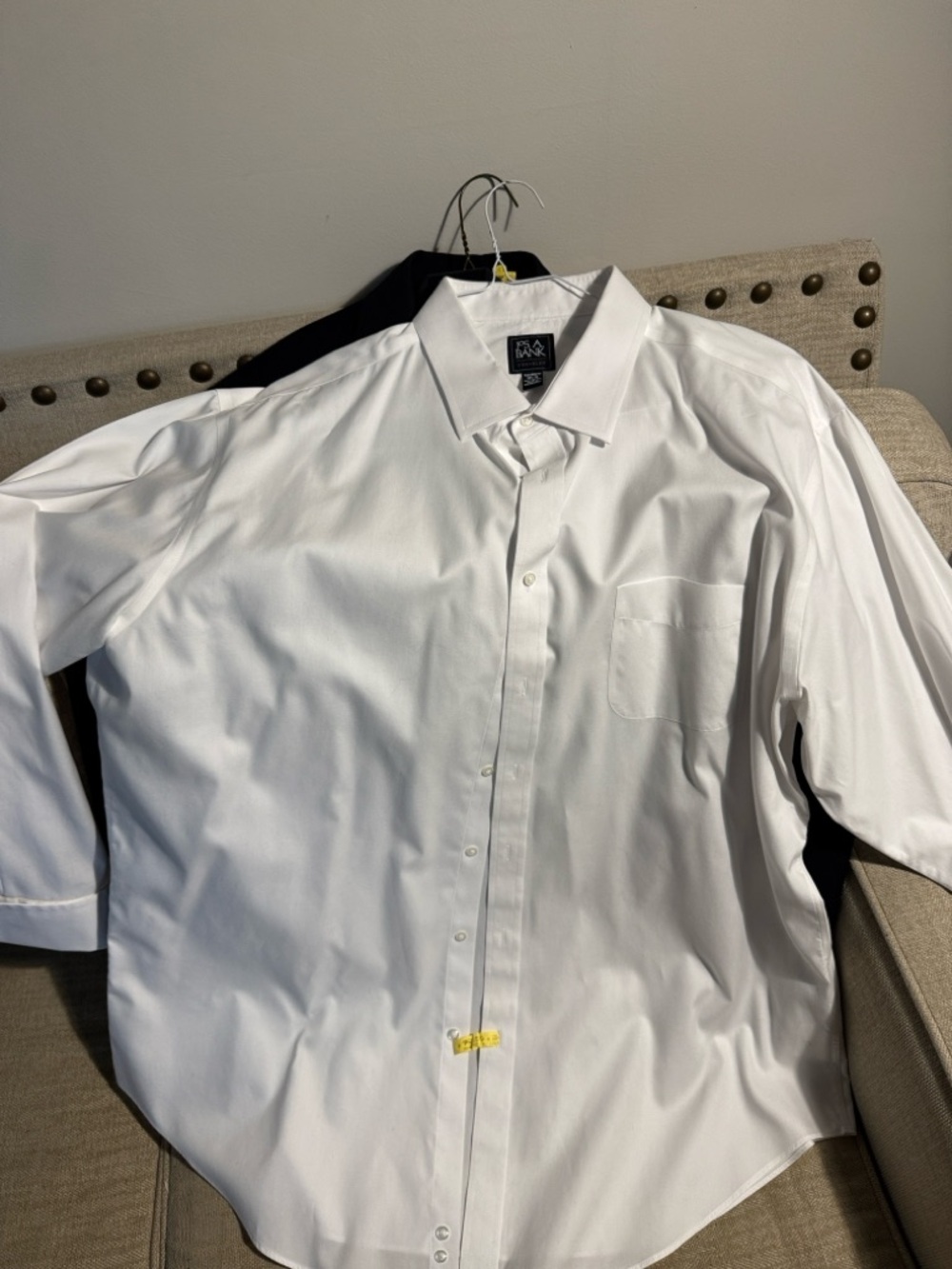 Jos A. Bank Classic White Men's Tuxedo  Shirt 18.5/35 worn 1x and dry cleaned